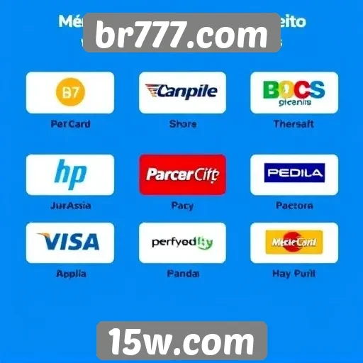 Métodos de pagamento aceitos no site br777.com