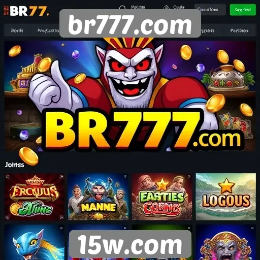 Variedade de jogos disponíveis em br777.com
